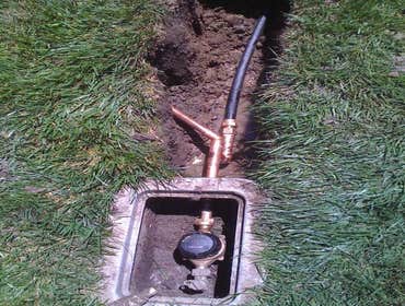 Water Line Installed