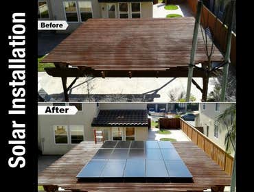 Solar patio mount