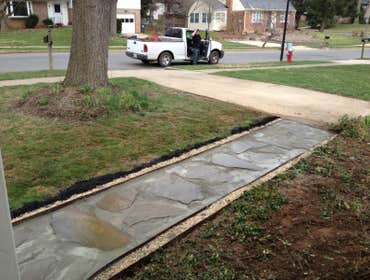 Pavers in concrete