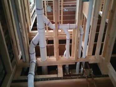 Rough Plumbing work