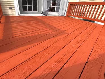 Photos by Remolding Home Services LLC #3 Power wash deck apply 2 coats of deck paint
