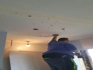 Repairing damaged drywall