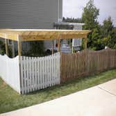 Pergola from side of house