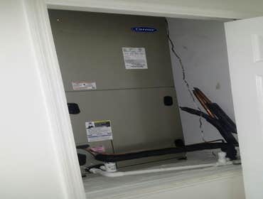 Air Handler install in closet