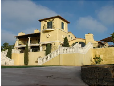 Transformation from a California ranch house to a Tuscan villa