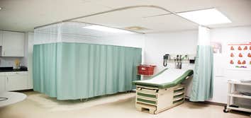 Career College of California Manufactured and installed privacy curtains in one of their training classrooms.