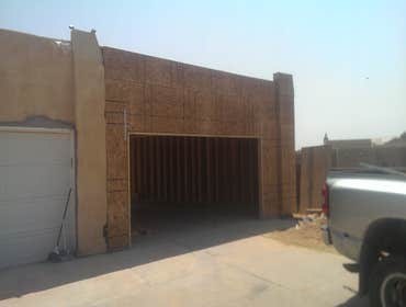 WOOD FRAME GARAGE ADDITIION