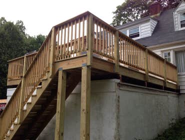 New deck over garage