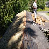 roofing Here is a completly rotted out roof replaced all the sheeting and re-did all the truss' as well