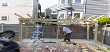 Photos by B's & D's Landscaping & Construction LLC #2 bike shelter lean to
