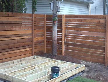 Custom Spaced Horizontal Cedar