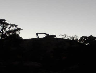 The Lone Back Hoe