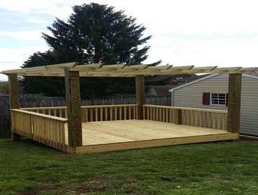 gazebo in yard
