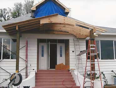 Remodel of a house House was remodeled and a deck was put on.