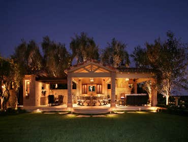 Urban Landscape Inc Project Custom Pool, covered structure, and landscape design and construction