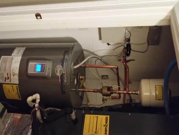 Water heater installation