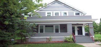 New Creation Painting Project Exterior painting of historic home near Astor Park in Green Bay, WI