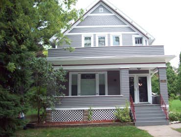 New Creation Painting Project Exterior painting of historic home near Astor Park in Green Bay, WI