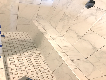 Bathroom Remodeling by Beach Remodeling HHI Bathroom remodel in Sea Pines with custom showers, tile, vanities, fixtures, lighting by Beach Remodeling H