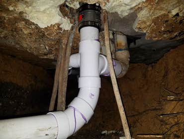Residential drain re-pipe