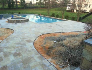 Photos from Crystal Blue Aquatics Llc New Construction of pool with full automation, LED lighting, high end travertine patio decking, beautiful water f