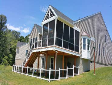Custom Gable in Porch