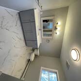 Before and After Master Bath Reno Bergen County Full full gut, raised soffits