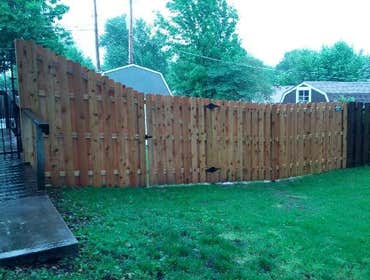 Wood Shadow Box fence