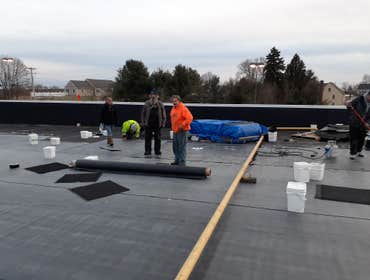 Photos by Better Home Improvement #10 Buffalo wild wings, roof replacement rubber roof commercial roof