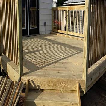 Angled steps