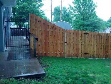 Wood Shadow Box fence