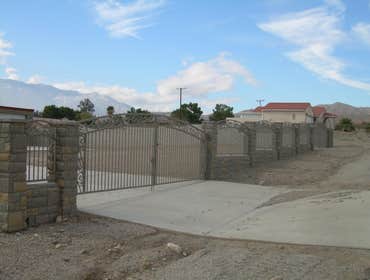 Decorative Gates w/Block Walls