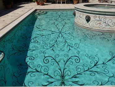 Custom Tile Pool and Spa