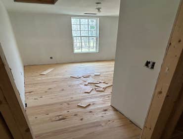Photos by Master Craftsman Construction llc #5 Real Pine wood tongue and groove floor install