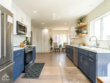 Marina Del Rey Kitchen & Bath Remodel We transformed this Marina Del Rey home with a stunning kitchen and bathroom remodel! The kitchen, now open-conce