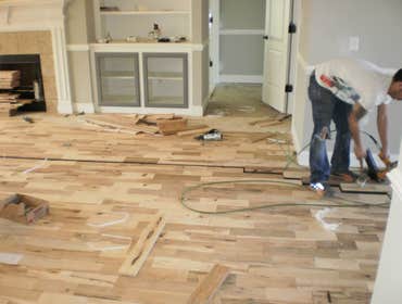 install hardwood