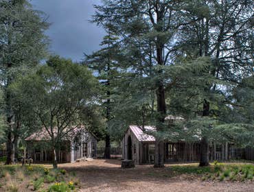 Woodside Buildings, Woodside, CA Our team constructed two gabled buildings from the ground-up on this bucolic estate property. All site work was carefu