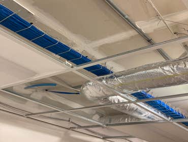 Network cable trays (above drop ceiling)
