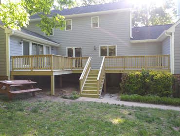 Treated Deck and steps