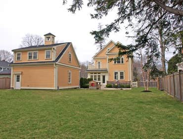 Garage and back yard