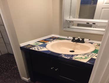 Etna Basement Reno Talk about transformations. We made this space livable and beautiful!!