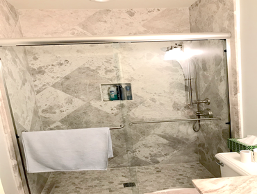 Bathroom Remodeling by Beach Remodeling HHI Bathroom remodel in Sea Pines with custom showers, tile, vanities, fixtures, lighting by Beach Remodeling H