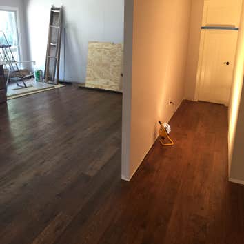Oak Hardwood Flooring Amalfi Oak Hardwood flooring recently installed in this home located in Fleming Island, Florida. Services completed by Woodruff D