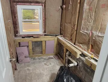 Photos by Alpha Construction & Painting LLC #10 Full gut turned a half bath to full bath
