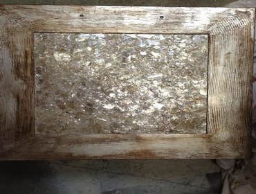 Mica cabinet door