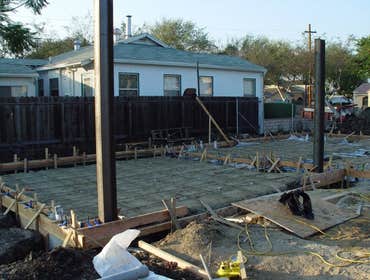 Exterior 2 townhome on one lot, private patios above garage's, Lawndale California