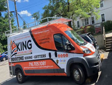 Photos by King Remodeling Corp #1 **Framing**
- The first image shows extensive demolition, suggesting removal of old structural elements, possibly to 