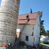 Roofing a barn in Wisconsin