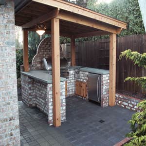 Outdoor BBQ area