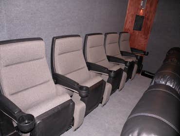 Photos from Vh improvement inc transforms a room in the basement into a media room